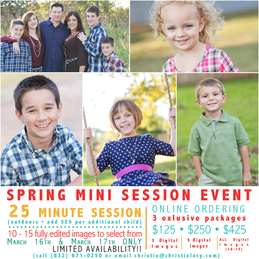 cypress spring mini sessions